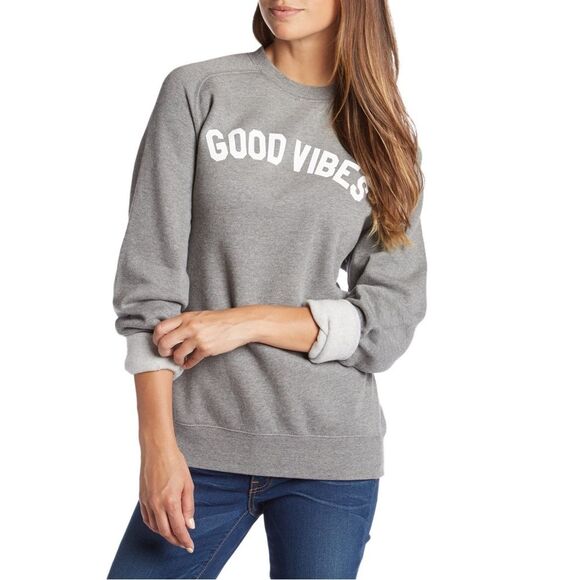 Sub_Urban Riot - Good Vibes Willow Sweatshirt in Heather Grey EUC - Picture 9 of 9